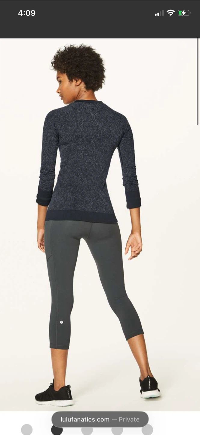 Lululemon Rest Less Pullover Black / Dark Cast size 8 NWOT - photo 4