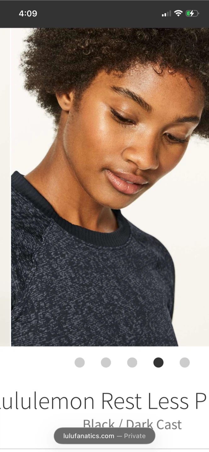Lululemon Rest Less Pullover Black / Dark Cast size 8 NWOT - photo 5