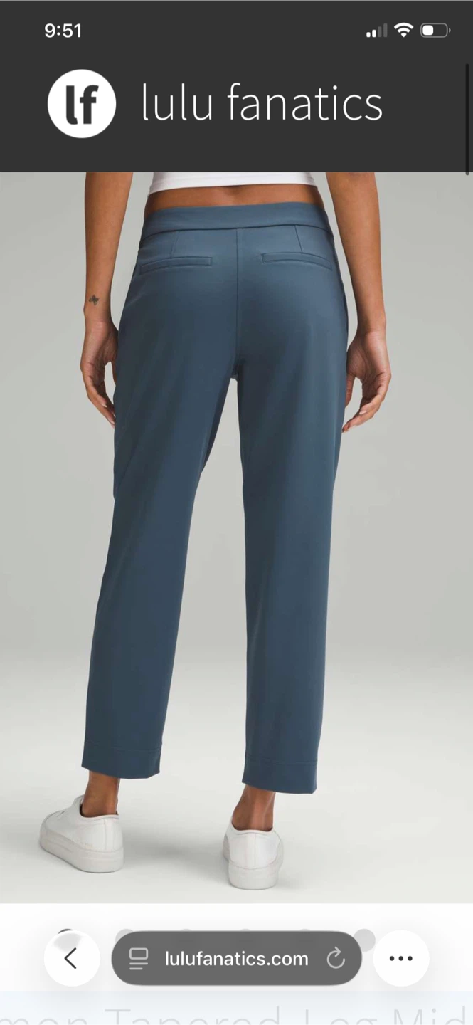 Lululemon Tapered-Leg Mid-Rise Pant size XL NWOT - photo 3