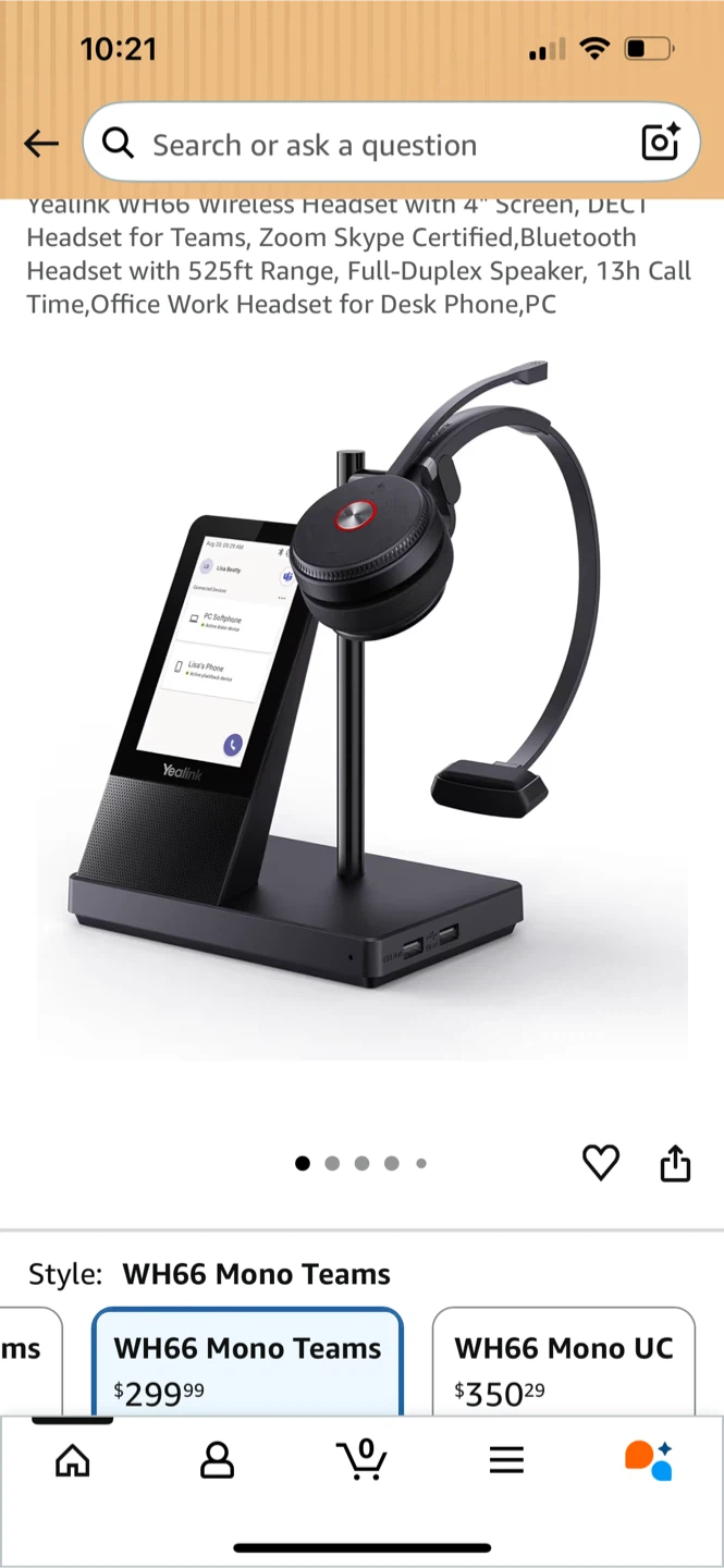 Yealink WH66 Wireless Headset
