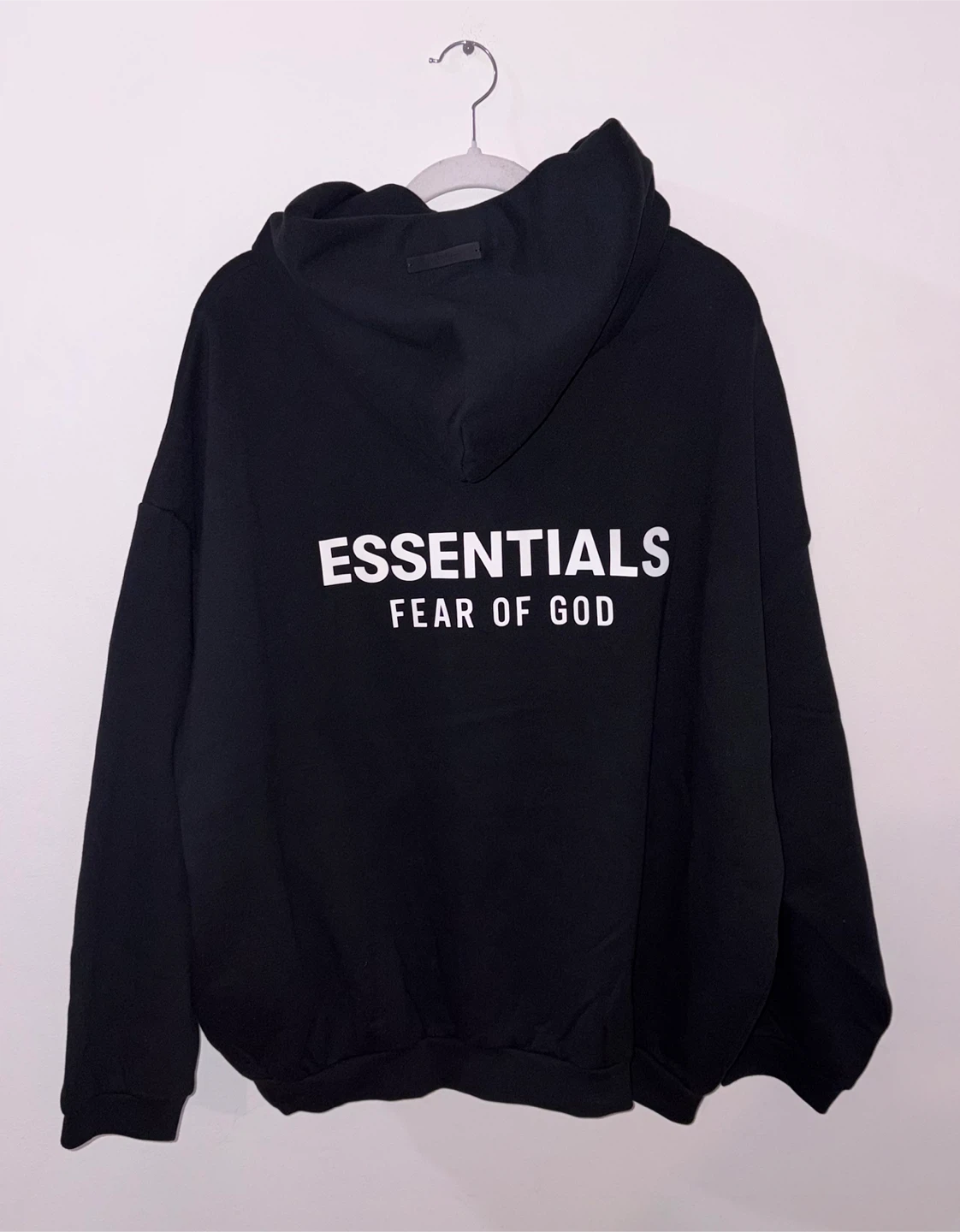Fear of God Essentials Black Hoodie - photo 2
