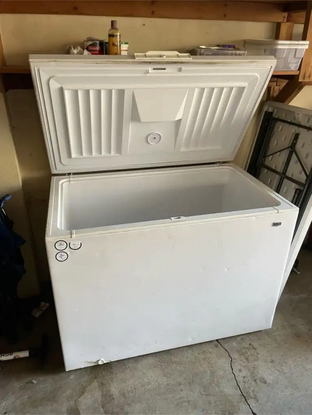 Large White Chest Freezer