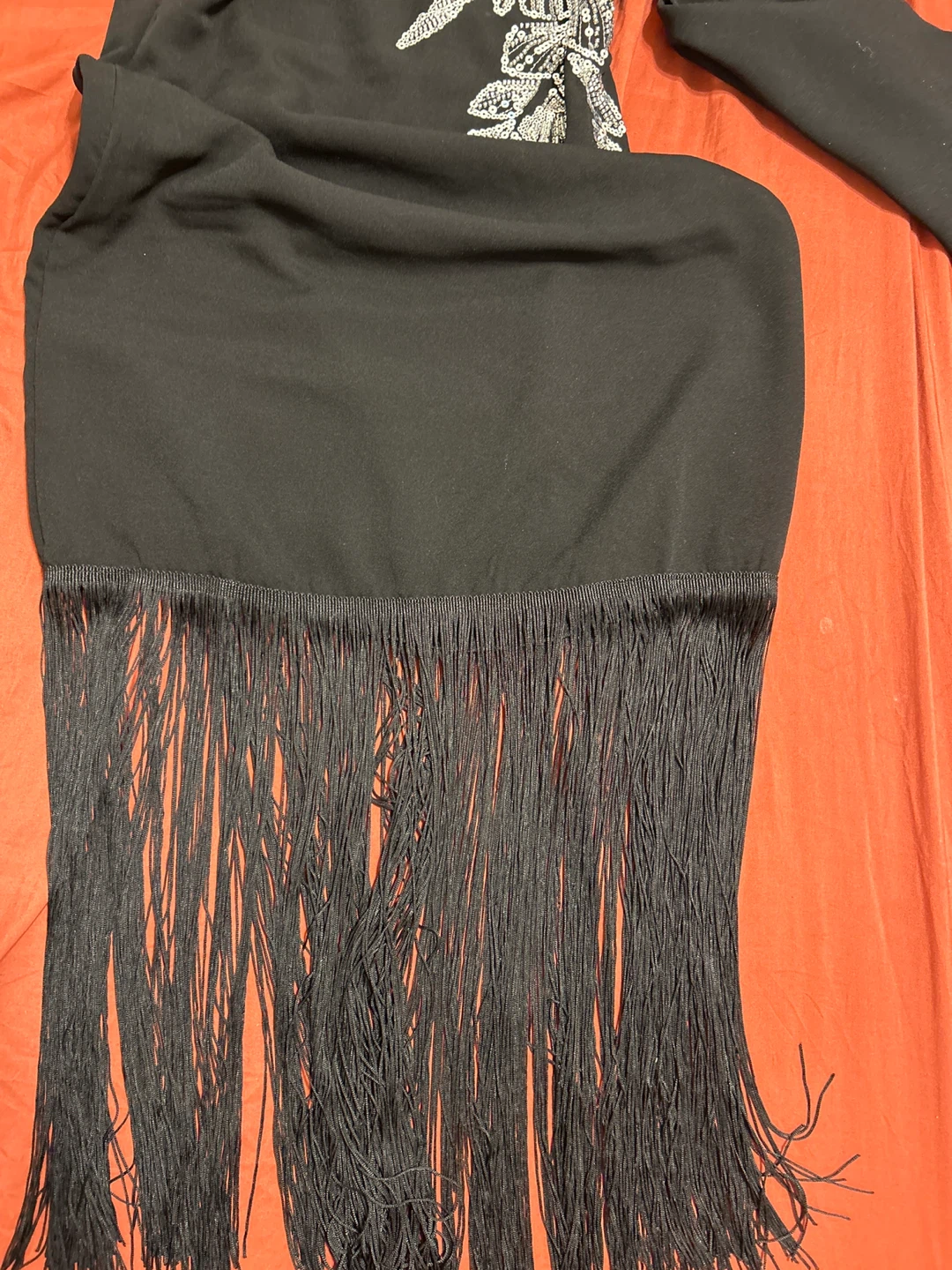 BABEYOND Black Sequin Embellished Dress Size 6 - photo 3