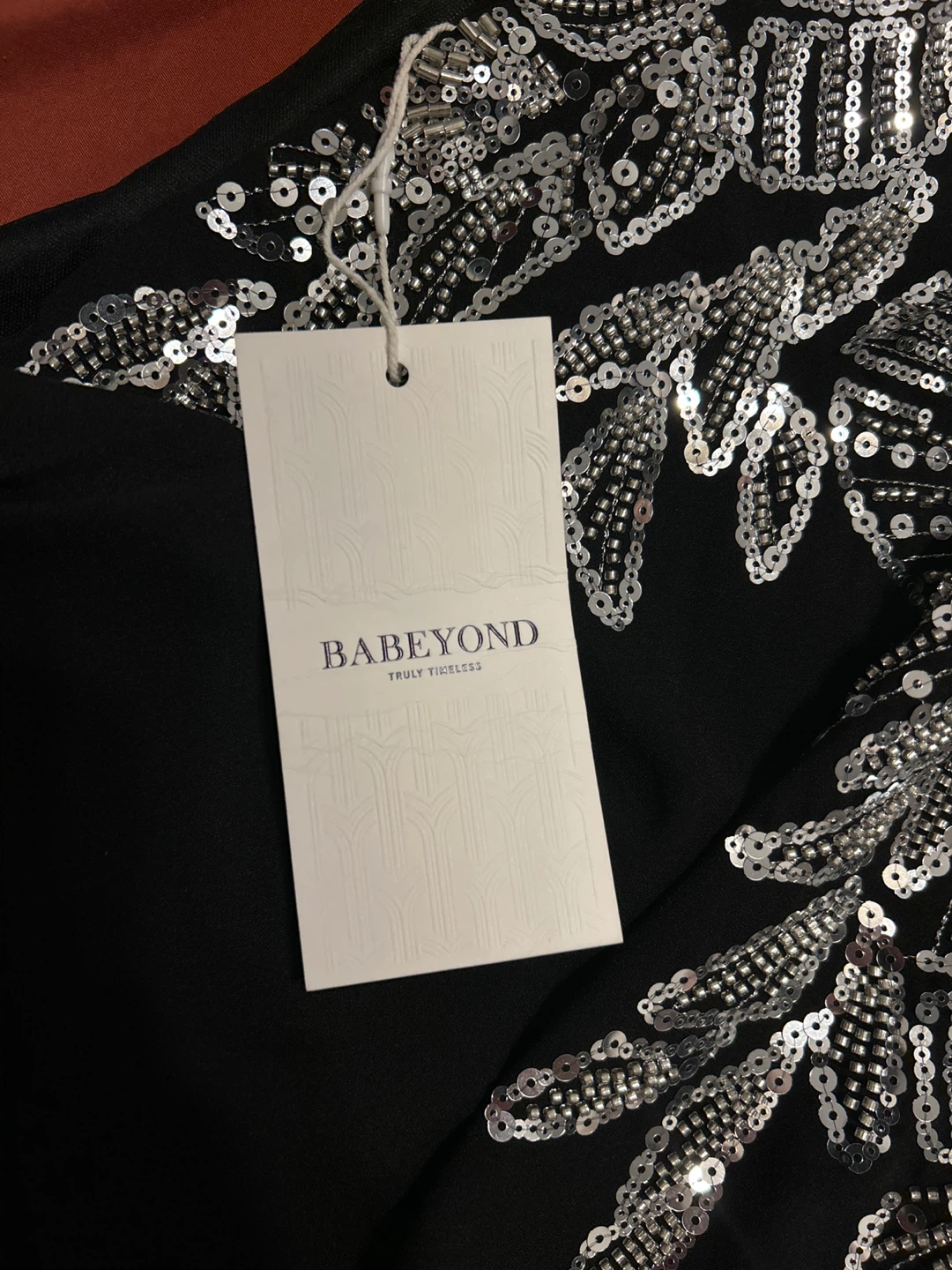 BABEYOND Black Sequin Embellished Dress Size 6 - photo 5