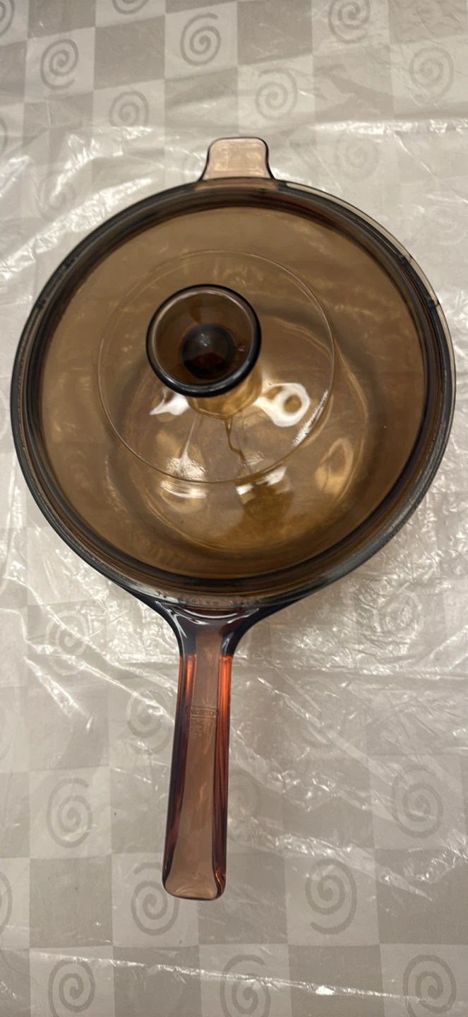 Pyrex Visions Amber Glass Saucepan with Lid - photo 2
