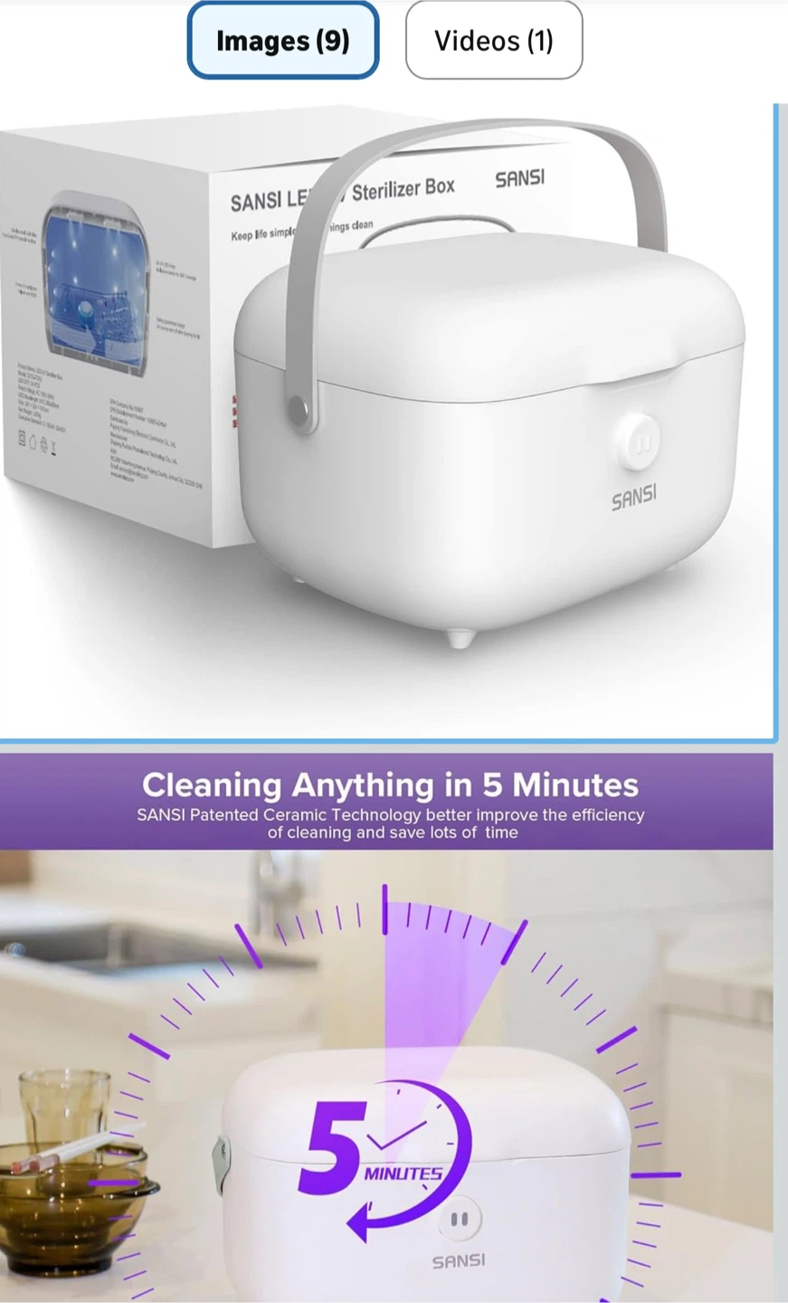 SANSI UV Sterilizer Box - 5.1L Capacity