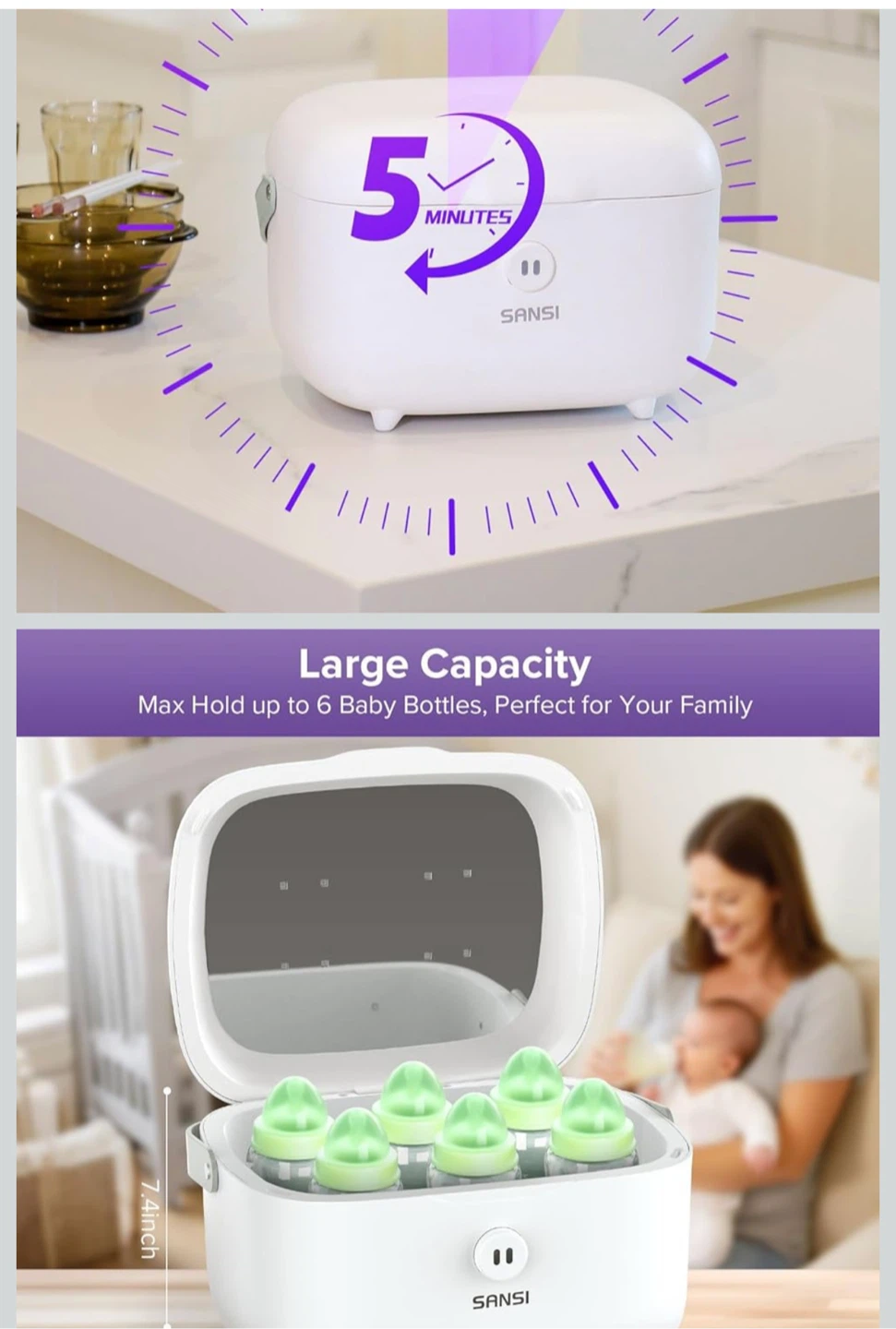 SANSI UV Sterilizer Box - 5.1L Capacity - photo 2