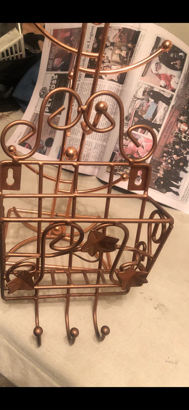 Copper Mug Tree and Napkin Holder Set - photo 2