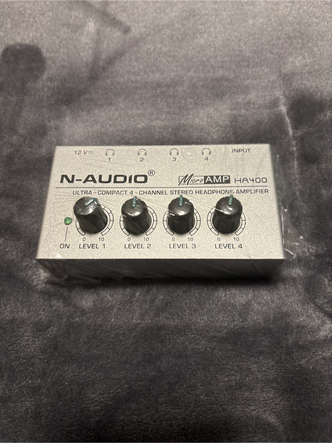 N-AUDIO HA400 Ultra-Compact 4-Channel Stereo Headphone Amplifier