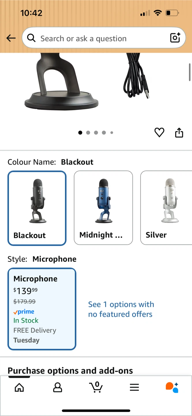 Blue Yeti Blackout USB Microphone - photo 3