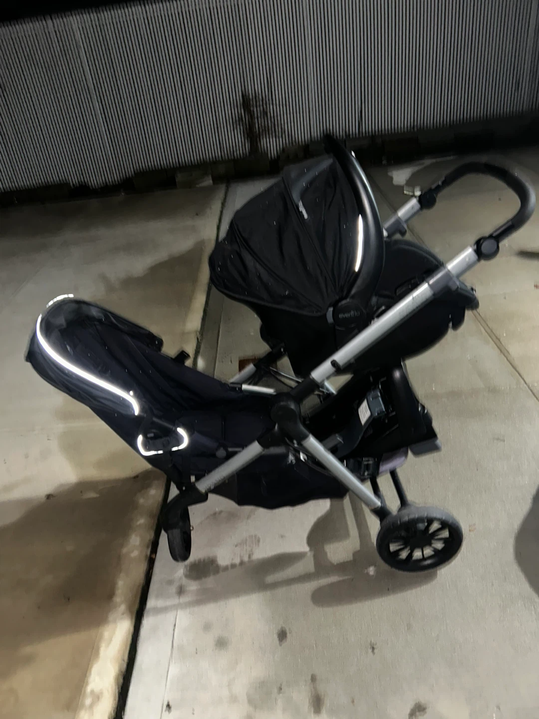 Evenflo Double Stroller Travel System with Car Seat and Base