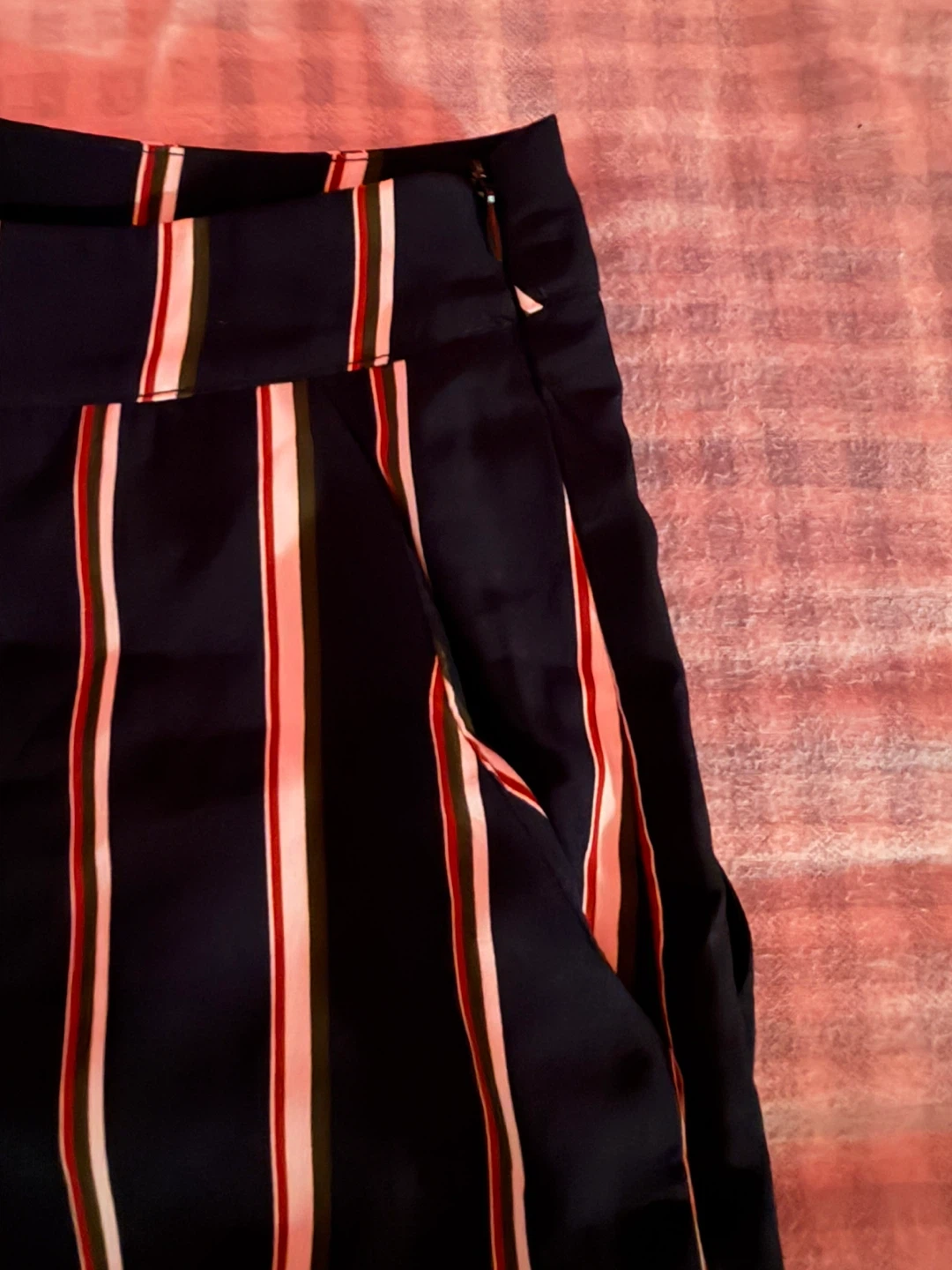 Striped Crop Top and Wide-Leg Pants Set - photo 4