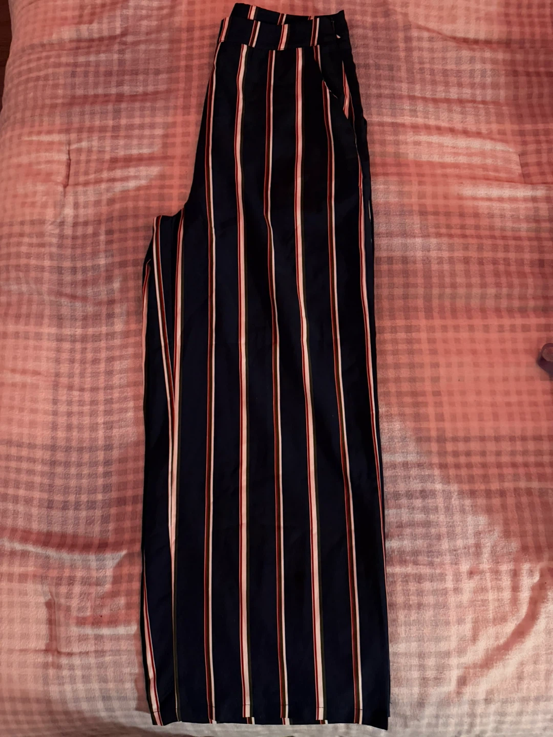 Striped Crop Top and Wide-Leg Pants Set - photo 3