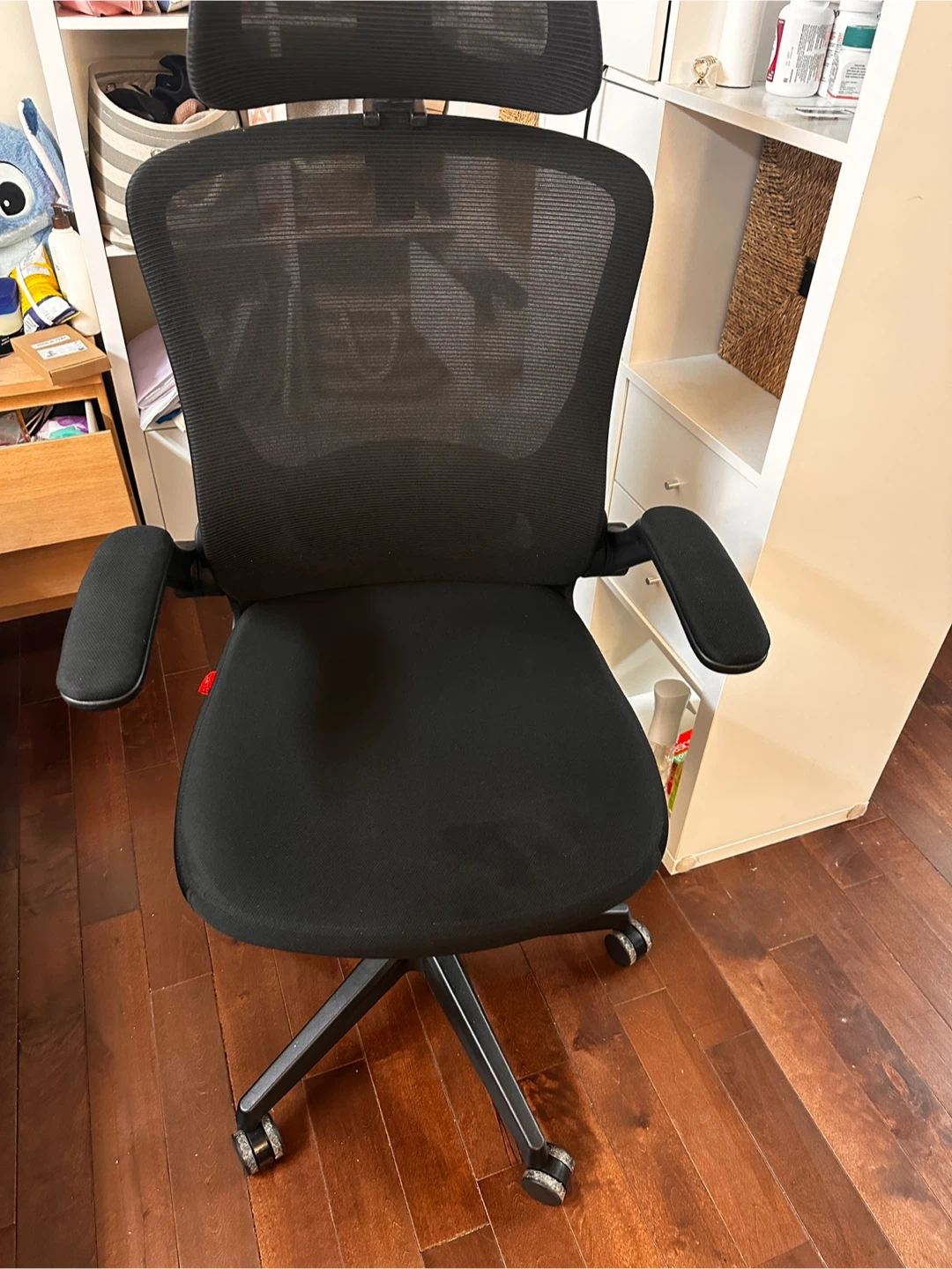 Black Ergonomic Office Chair with Headrest