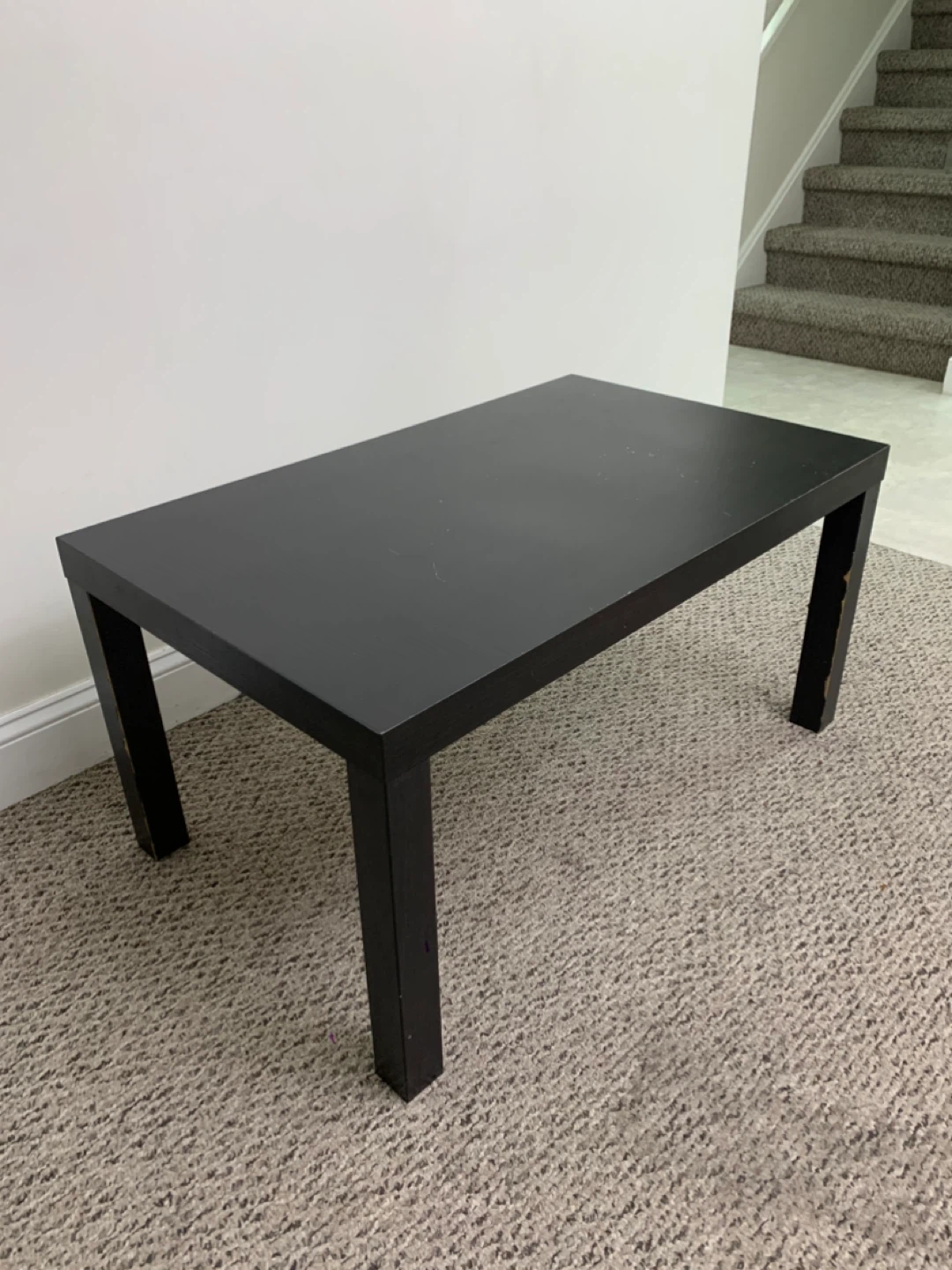 Coffee Table - Black Wood - Furniture / Tables