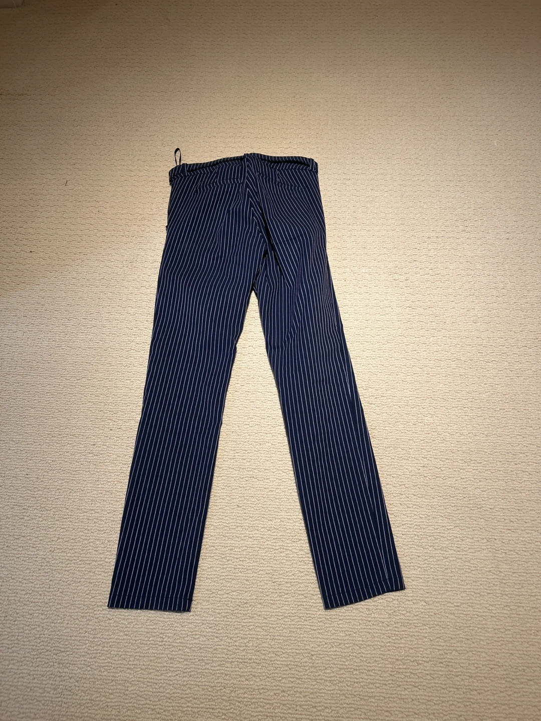 STUDIO F Pinstripe Navy Pants - Size Small - photo 3