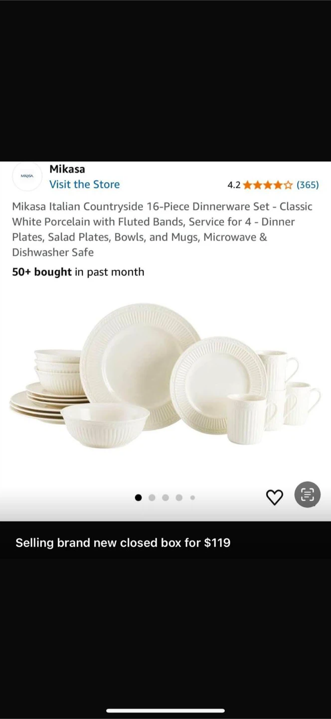 Mikasa Italian Countryside 16-Piece Dinnerware Set