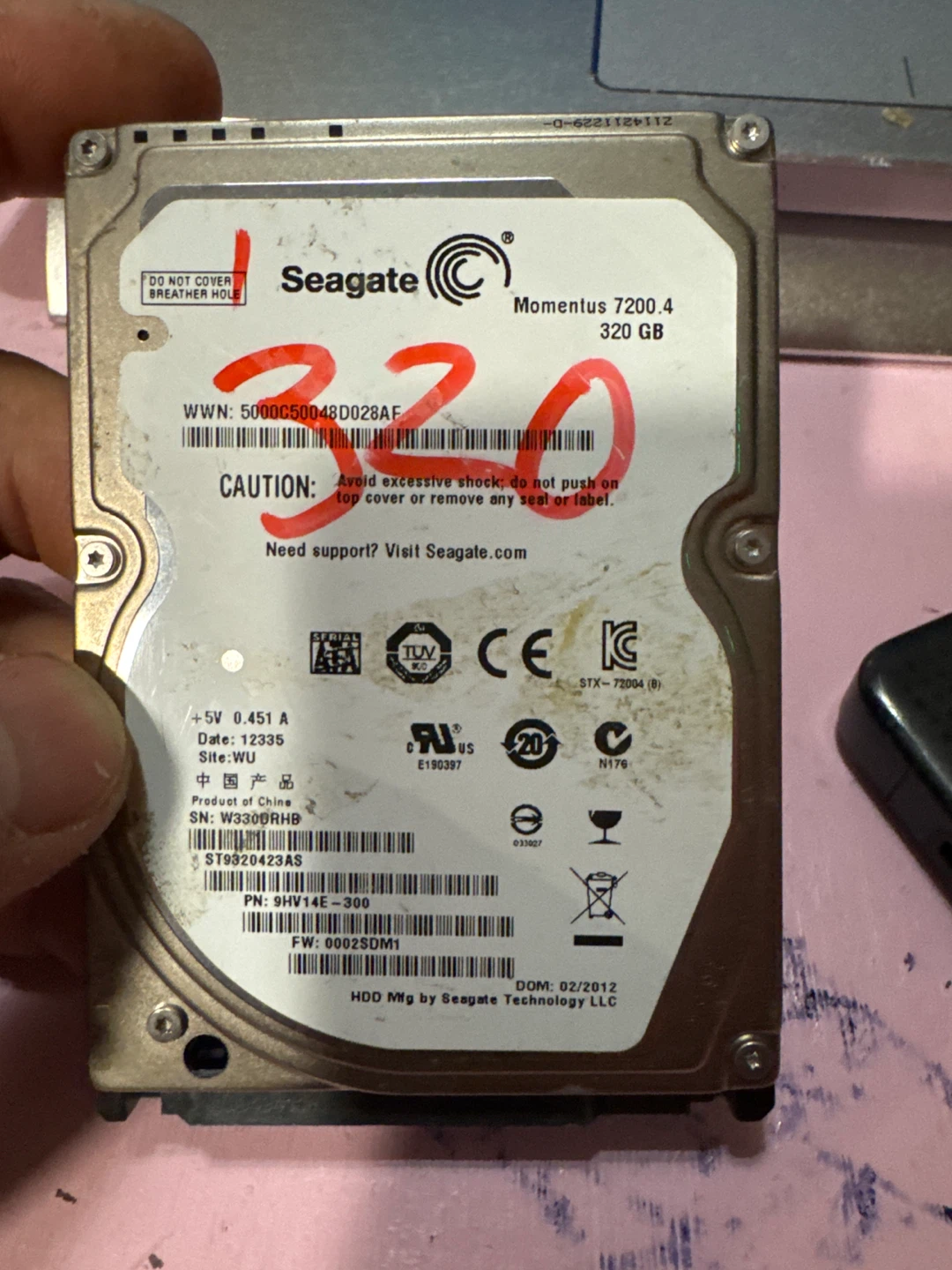 Seagate Momentus 7200.4 320 GB Hard Drive