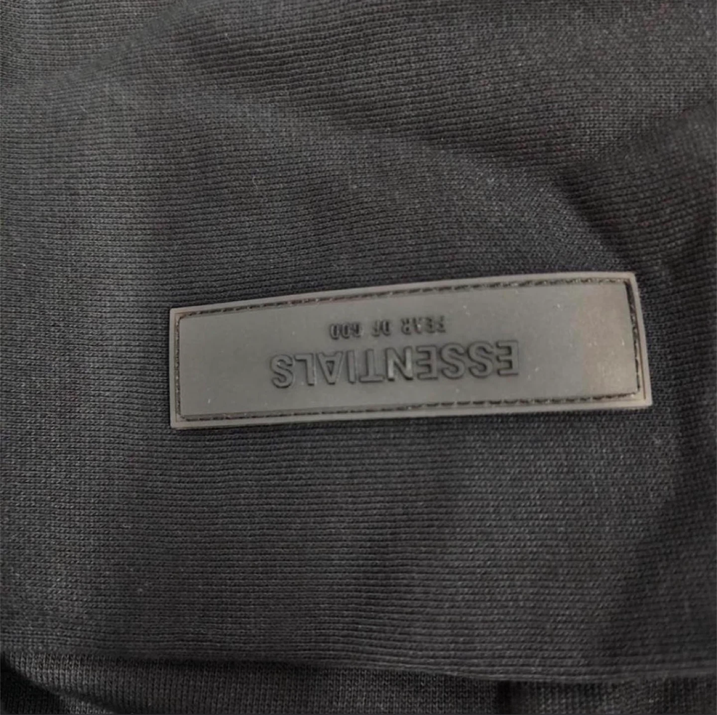 ESSENTIALS Fear of God Black Hoodie - photo 3