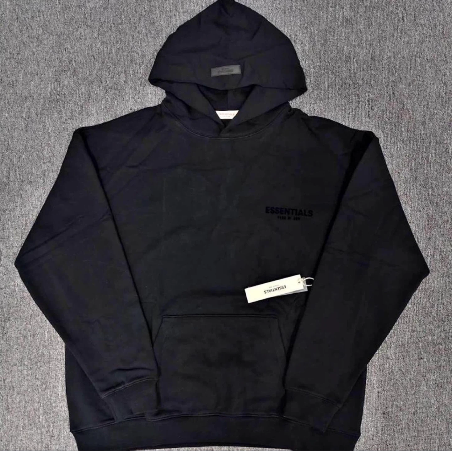ESSENTIALS Fear of God Black Hoodie