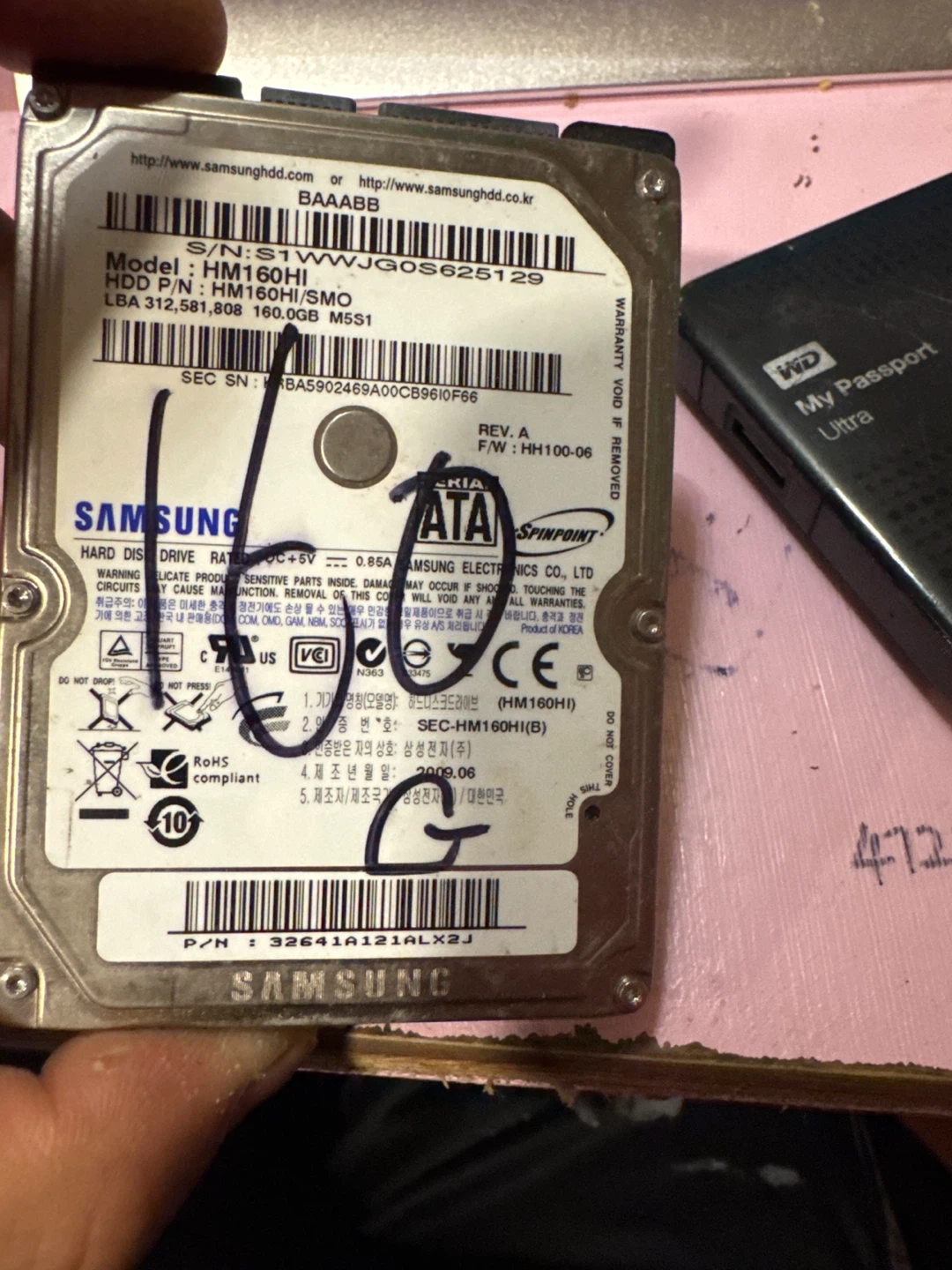 Samsung HM160HI Hard Drive