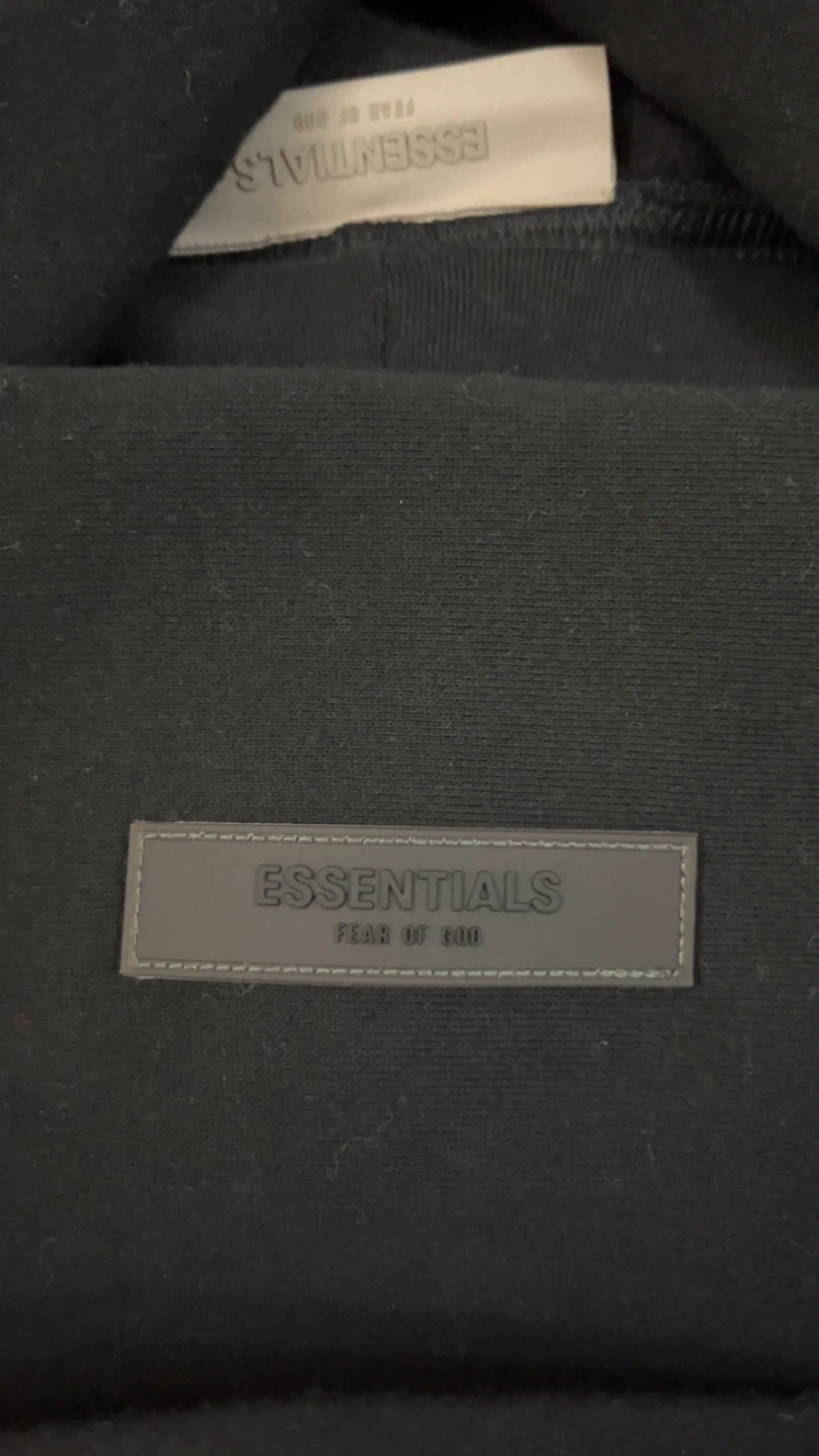 Fear of God Essentials Black Hoodie Size L - photo 5
