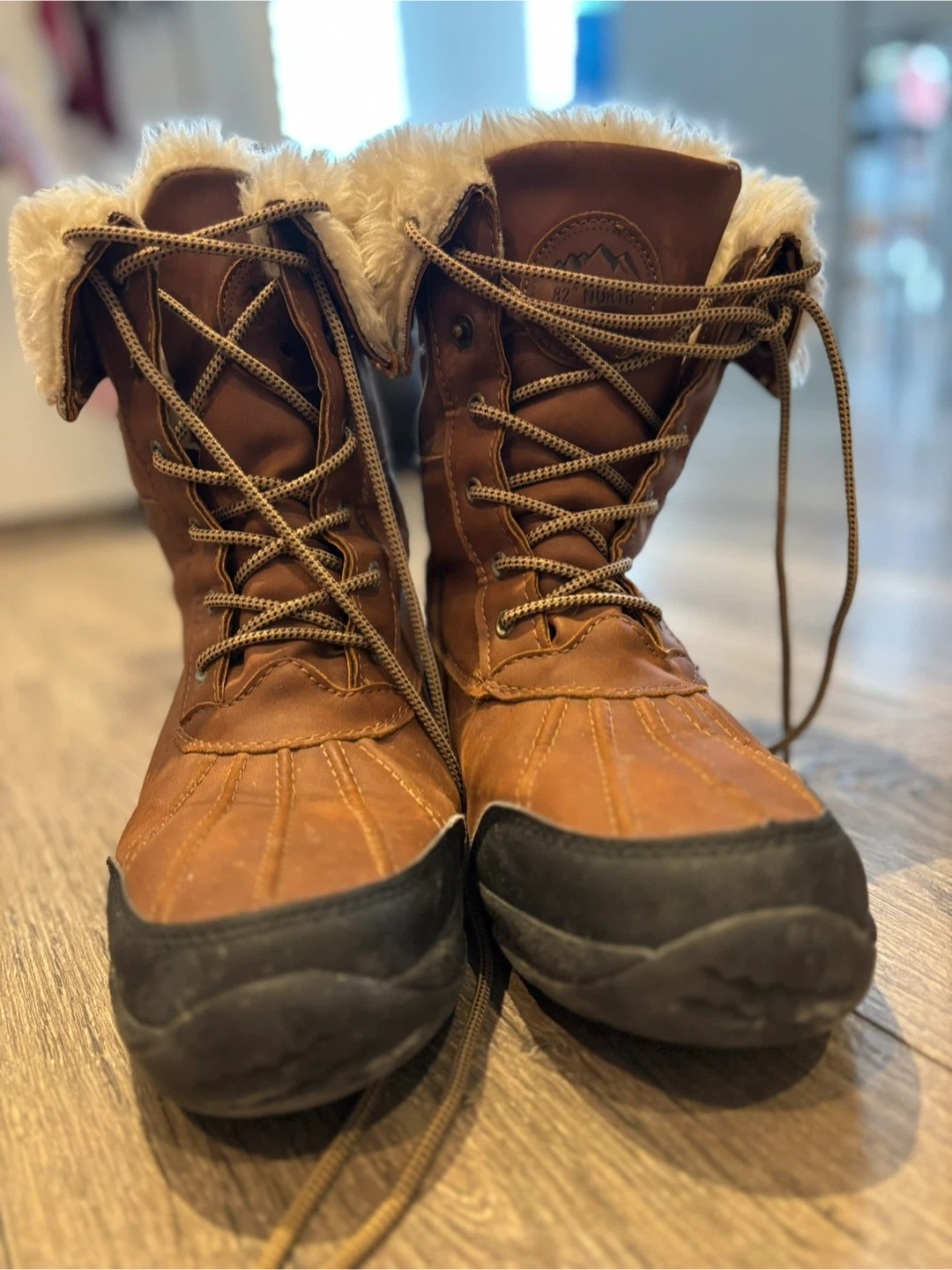 Brown Fur-Lined Winter Boots