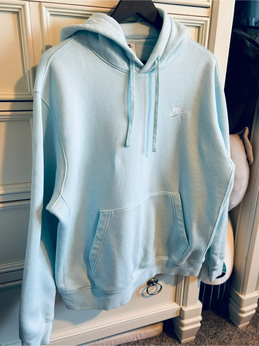 Nike Pullover Hoodie Light Blue Size L - photo 5