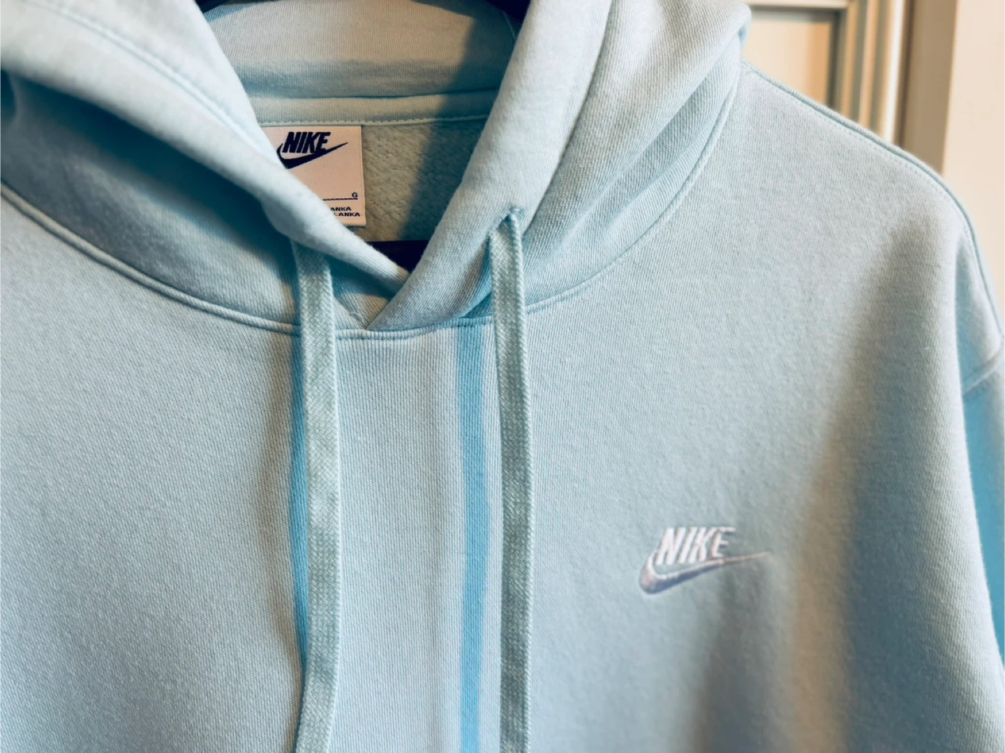 Nike Pullover Hoodie Light Blue Size L