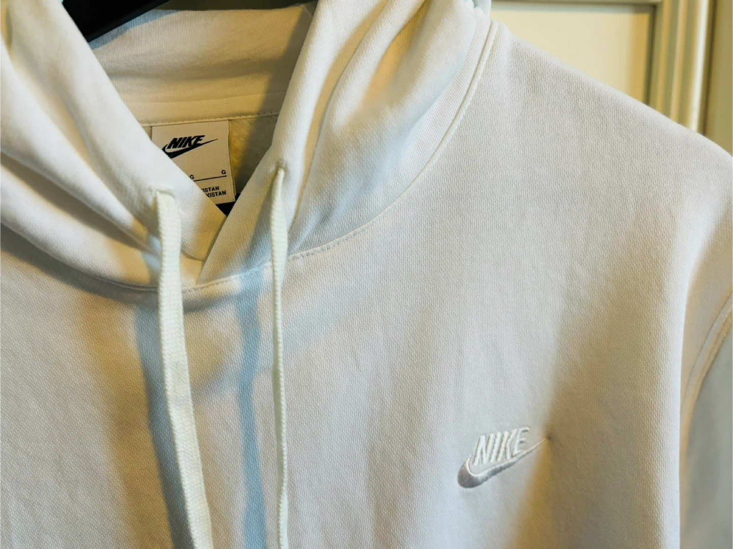 Nike Pullover Hoodie White  (L)
