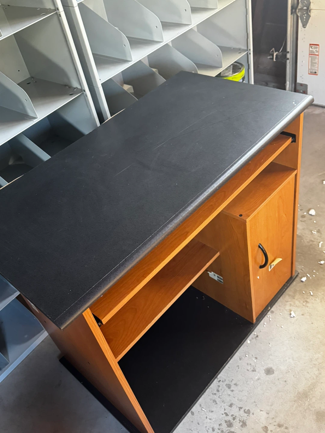 Compact Computer Desk with Shelving and Cabinet - photo 4