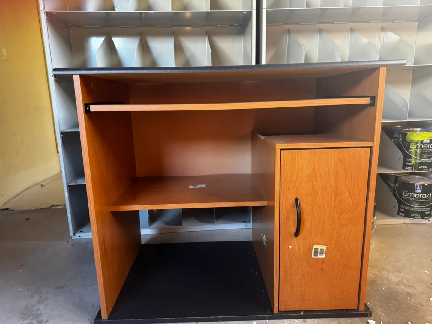 Compact Computer Desk with Shelving and Cabinet - photo 2