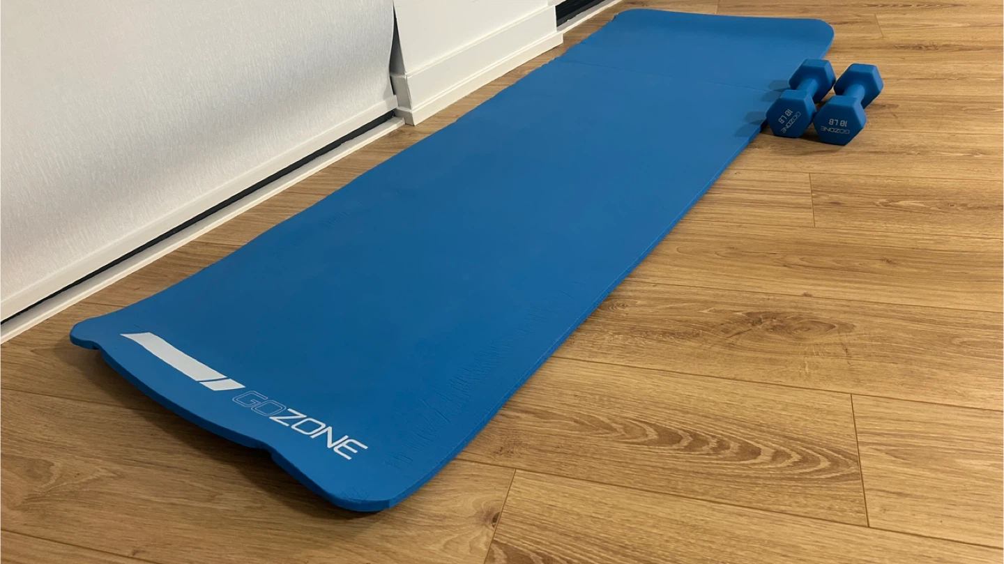GOZONE Blue Yoga Mat with Strap
