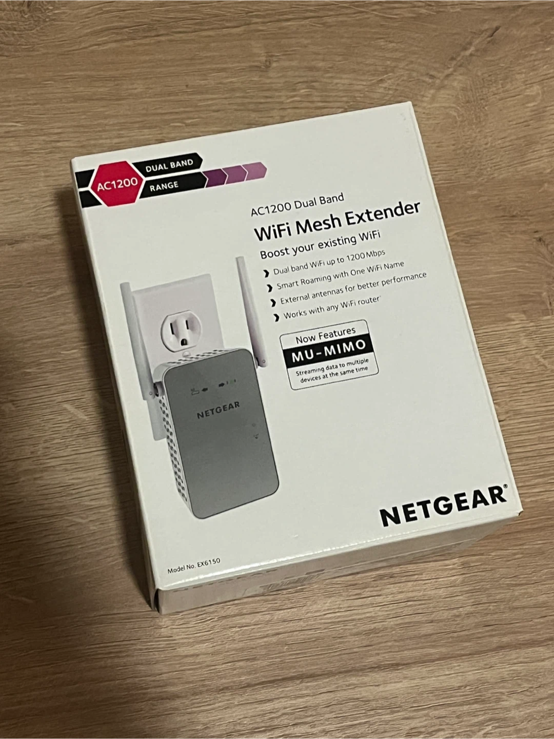 NETGEAR AC1200 Dual Band WiFi Mesh Extender EX6150