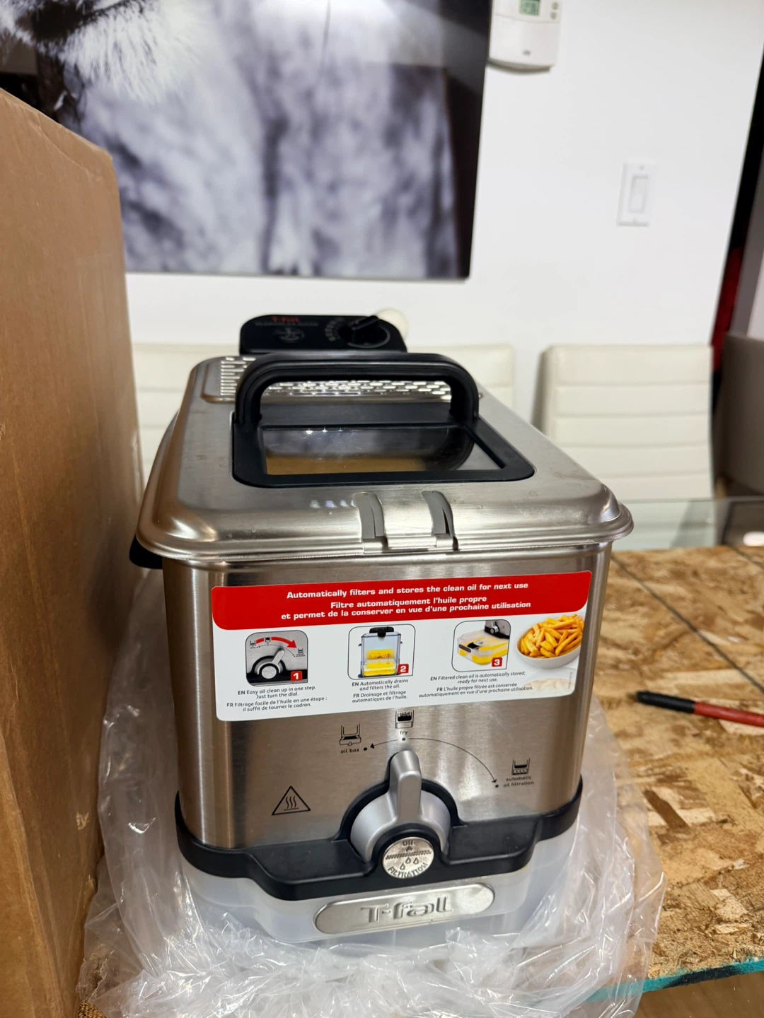 T-fal Deep Fryer with Automatic Oil Filtration