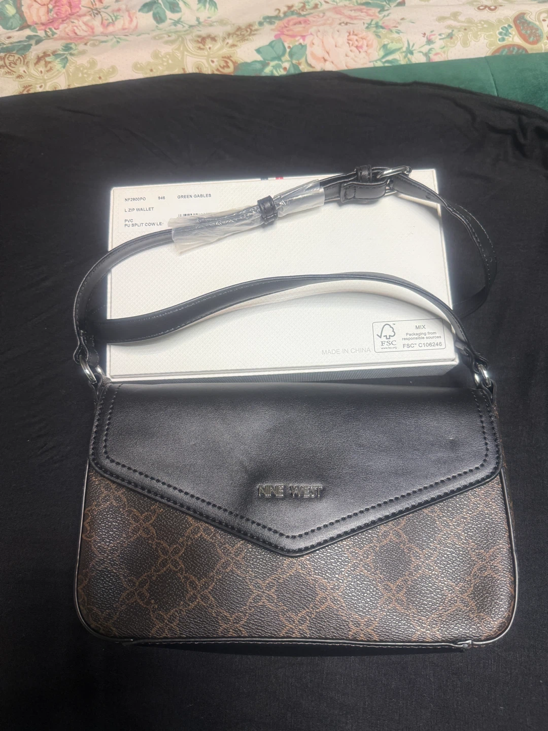 Nine West Zip Wallet Crossbody Bag