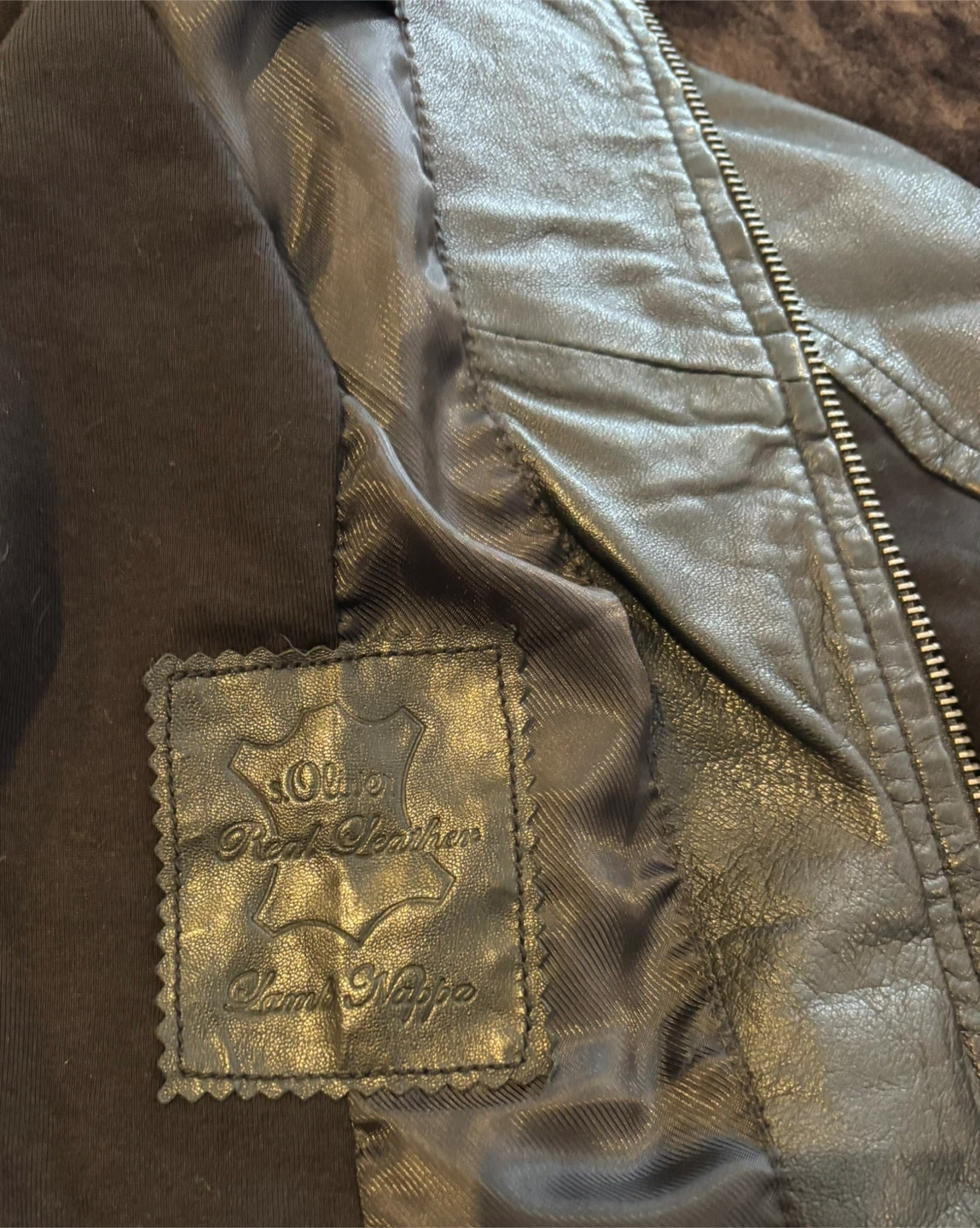 Black Real leather lined jacket - photo 5