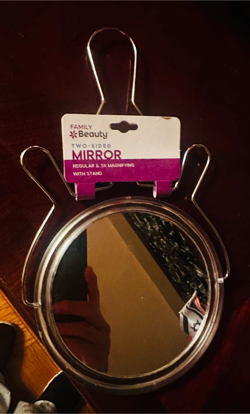 Two-Sided Mirror w/Stand - Regular & 3X