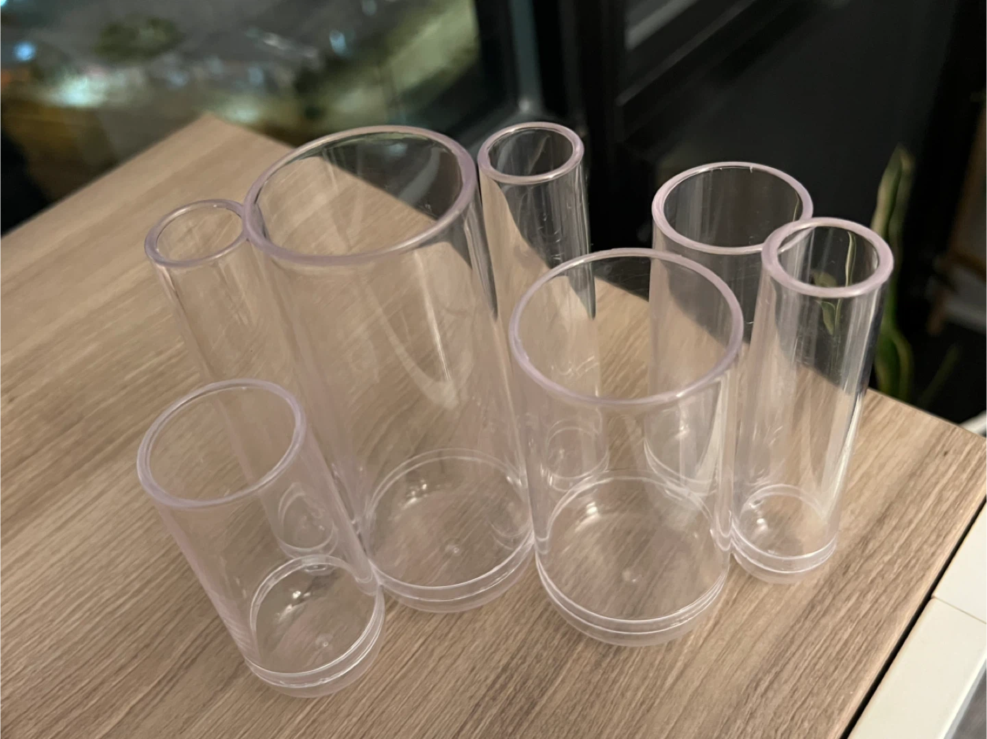 Clear Plastic Brush Holder