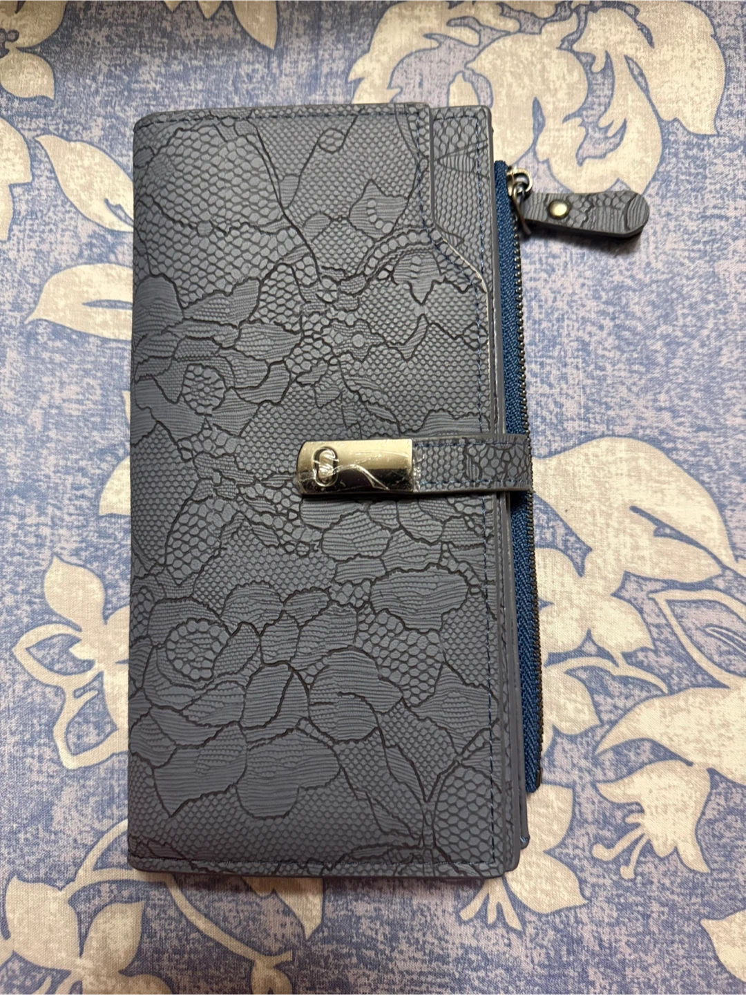 Blue textured wallet - photo 5