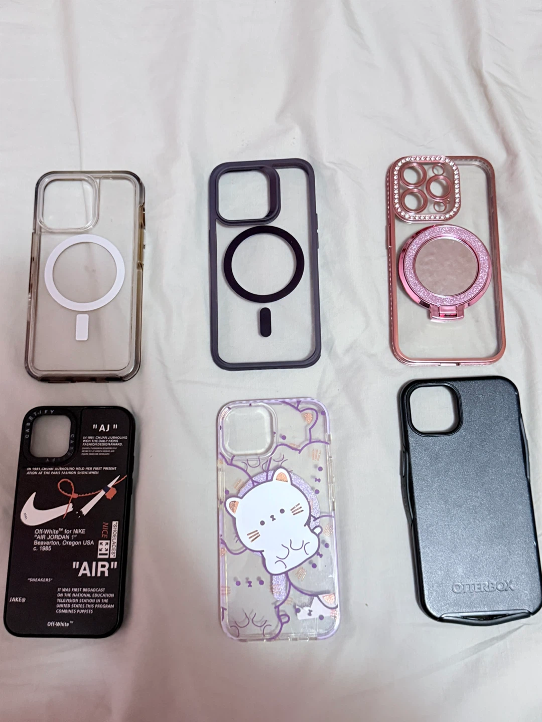 Lot of 6 iPhone Cases: Otterbox, Casetify, and More