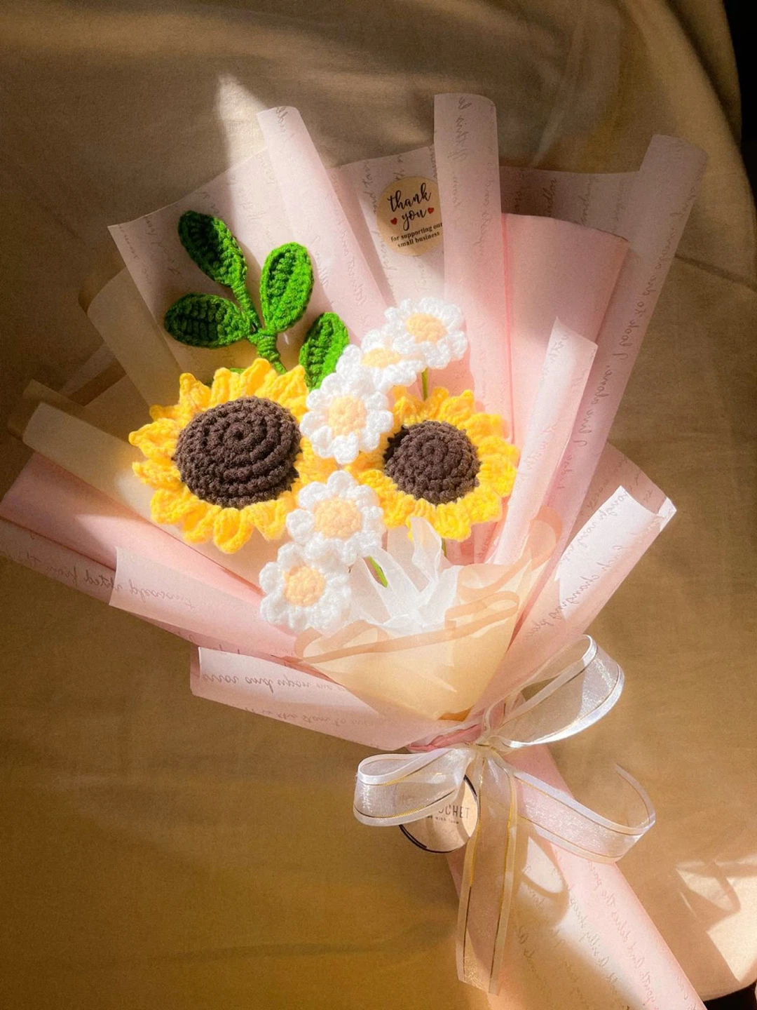 Handmade Crochet Sunflower Bouquet - photo 2