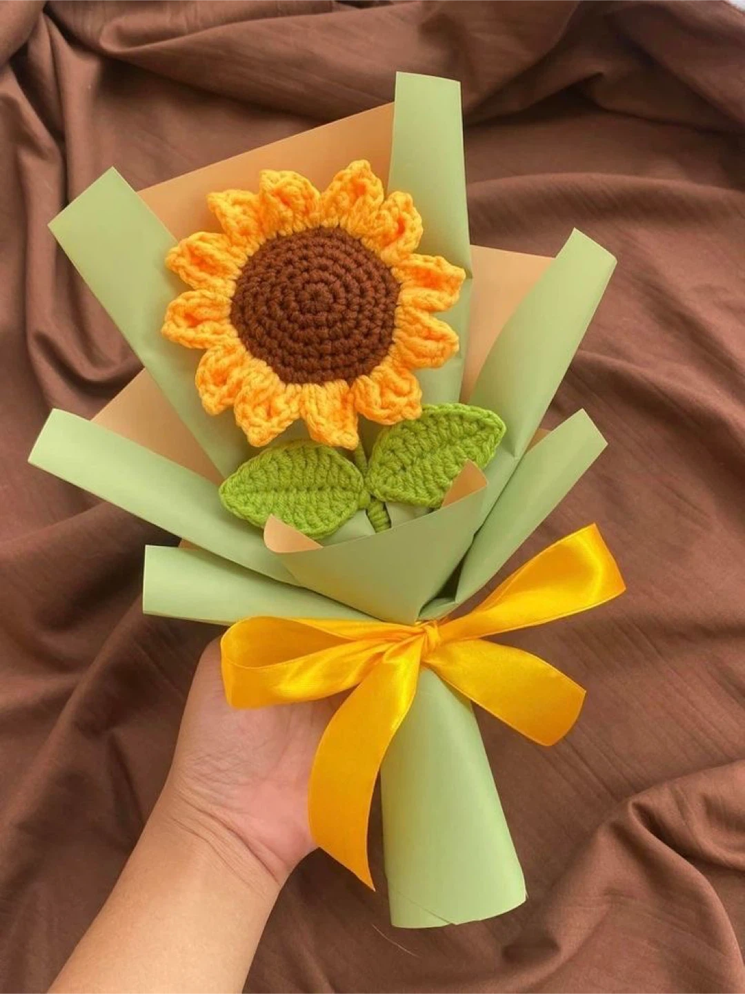 Handmade Crochet Sunflower Bouquet - photo 4