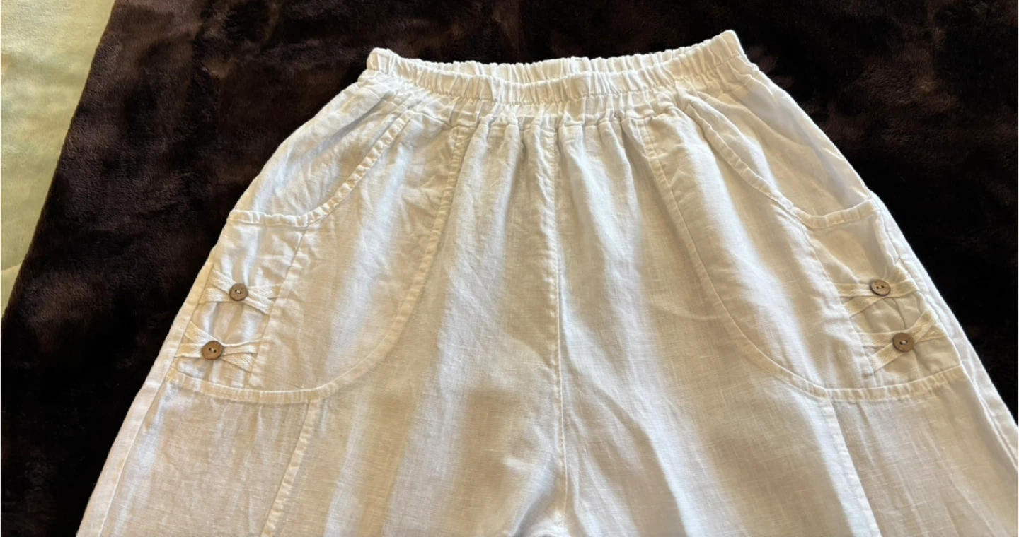 Made in Italy white linen pants - photo 2