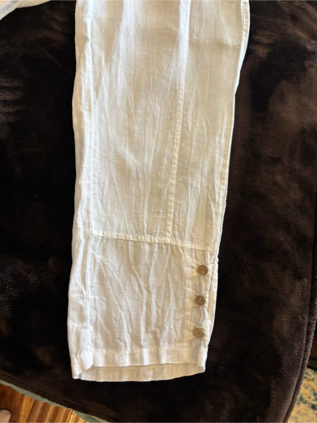Made in Italy white linen pants - photo 3