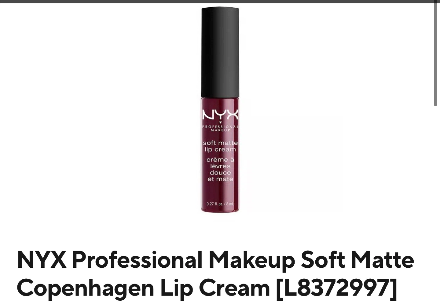 NYX Soft Matte Lip Cream in Copenhagen