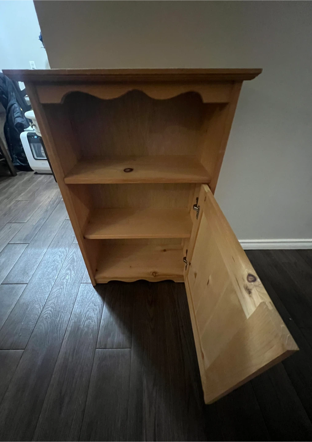 Wooden Storage Cabinet with Door - photo 2