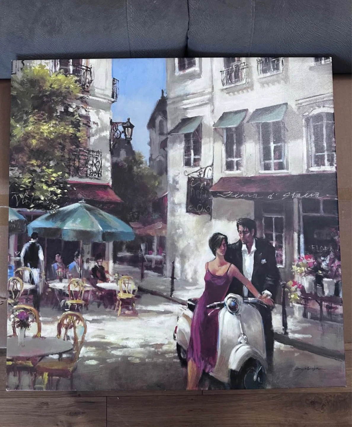 Set of 4 Romantic Scene Canvas Wall Art - photo 2
