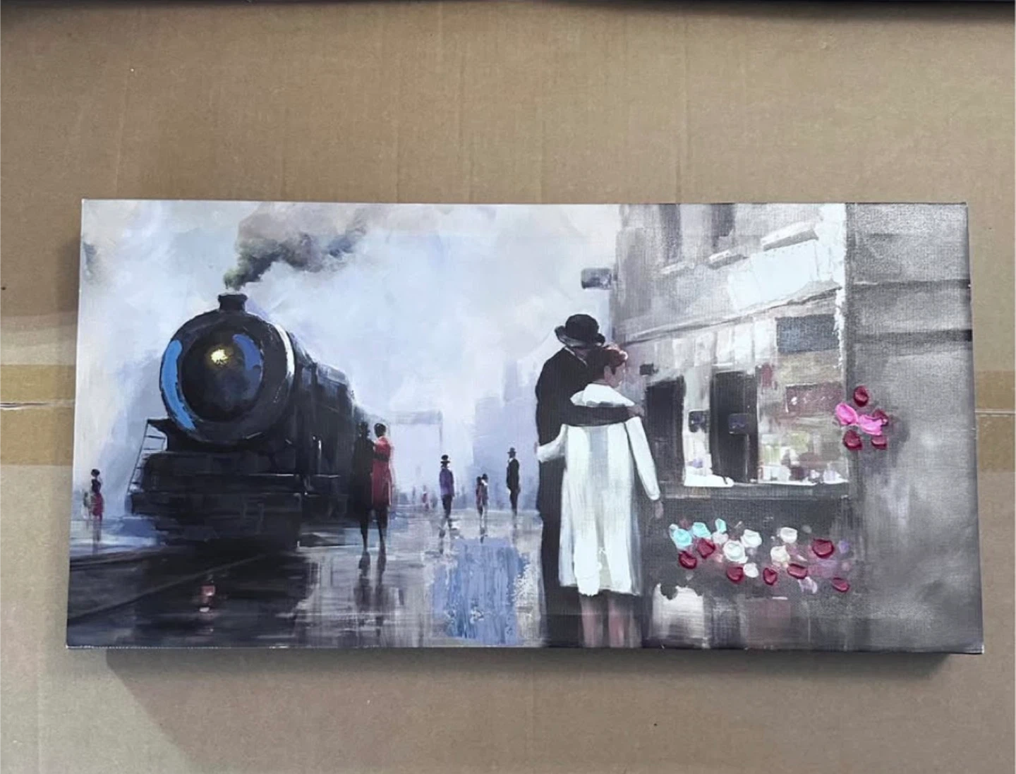 Set of 4 Romantic Scene Canvas Wall Art - photo 5