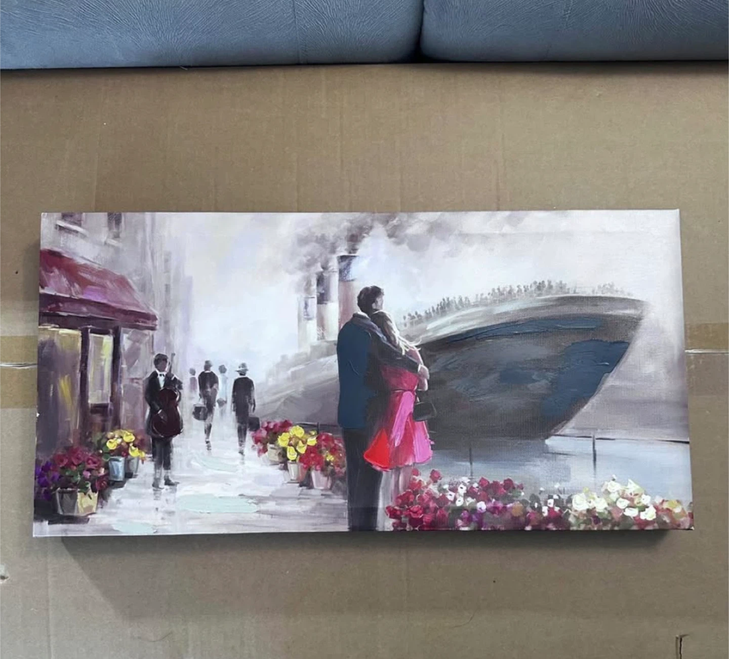 Set of 4 Romantic Scene Canvas Wall Art - photo 4